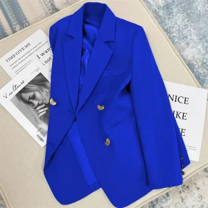 2025 Spring and Autumn New Korean fashion British Style Solid Blazer Women Clothing French Texture Fashion Small Suit Coat Women